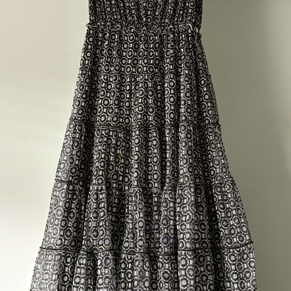Max Studio Maxi Dress Black and White Pattern - Picture 4 of 8